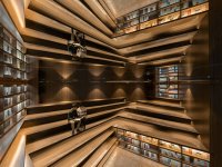 大型圖書館室內(nèi)藏書展覽展示效果-1305-03