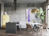 工業(yè)風格別墅室內(nèi)裝修裝飾效果展示-1013-09