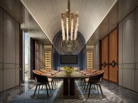 中式風(fēng)格會所室內(nèi)裝修裝飾設(shè)計效果-1169-03