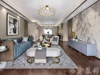 現(xiàn)代輕奢家居裝修裝飾室內設計效果-D219-2