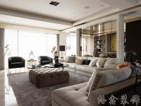 現(xiàn)代輕奢家居裝修裝飾室內設計效果-D222