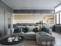 現(xiàn)代網(wǎng)紅風家居裝修裝飾室內設計效果-F501-2