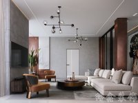 現(xiàn)代網(wǎng)紅風家居裝修裝飾室內(nèi)設計效果-F503-2